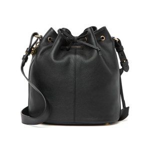 Alexander McQueen Black Leather Bucket Bag NWT